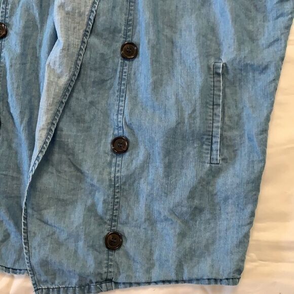 🍀forever 21 Oversized Waterfall Denim Cardi🍀 - Picture 5 of 11
